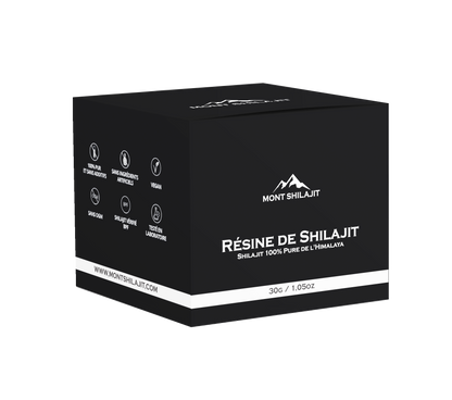 Shilajit pure d'Himalaya Résine Bio 100% Naturelle